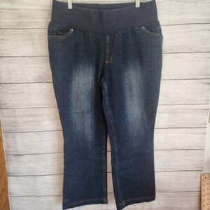 Liz Lange womans maternity size 10 stretch cotton blend denim jeans
